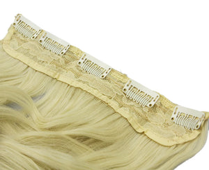 Blonde hair extensions