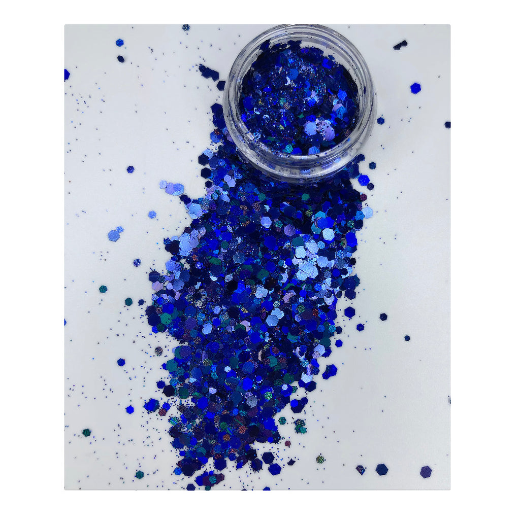 Deep blue glitter 🐳🐬🦕
