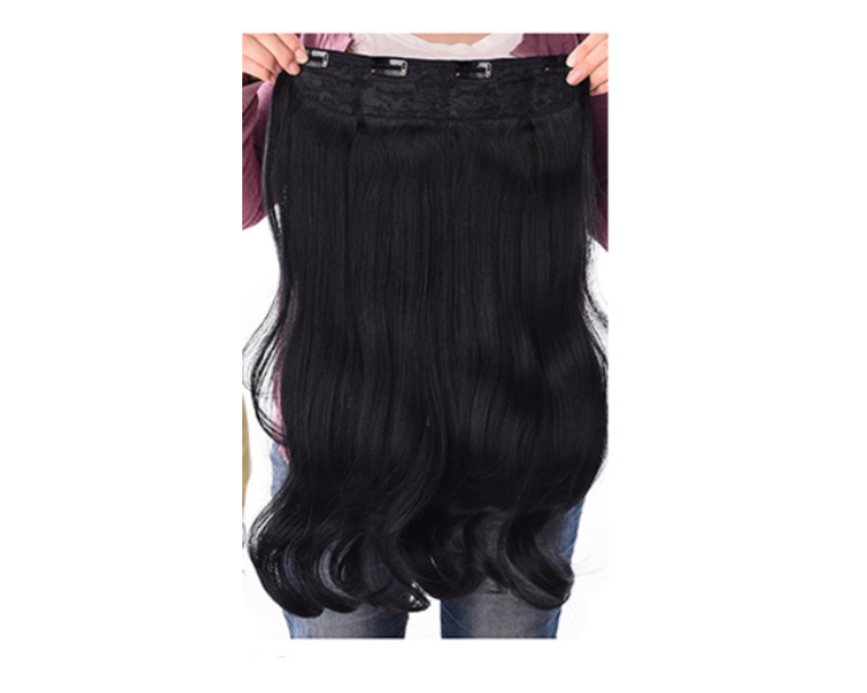 Brown black hair extensions