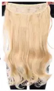 Beach blonde clip on hair extensions