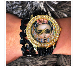 Frida watch in black ♠️