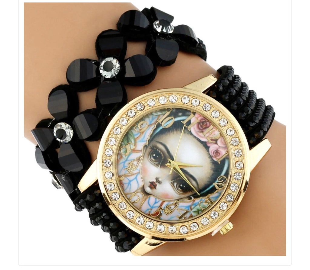Frida watch in black ♠️